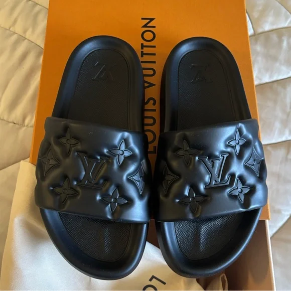 Louis Vuitton | Shoes | Louis Vuitton Embossed Black  display picture 1